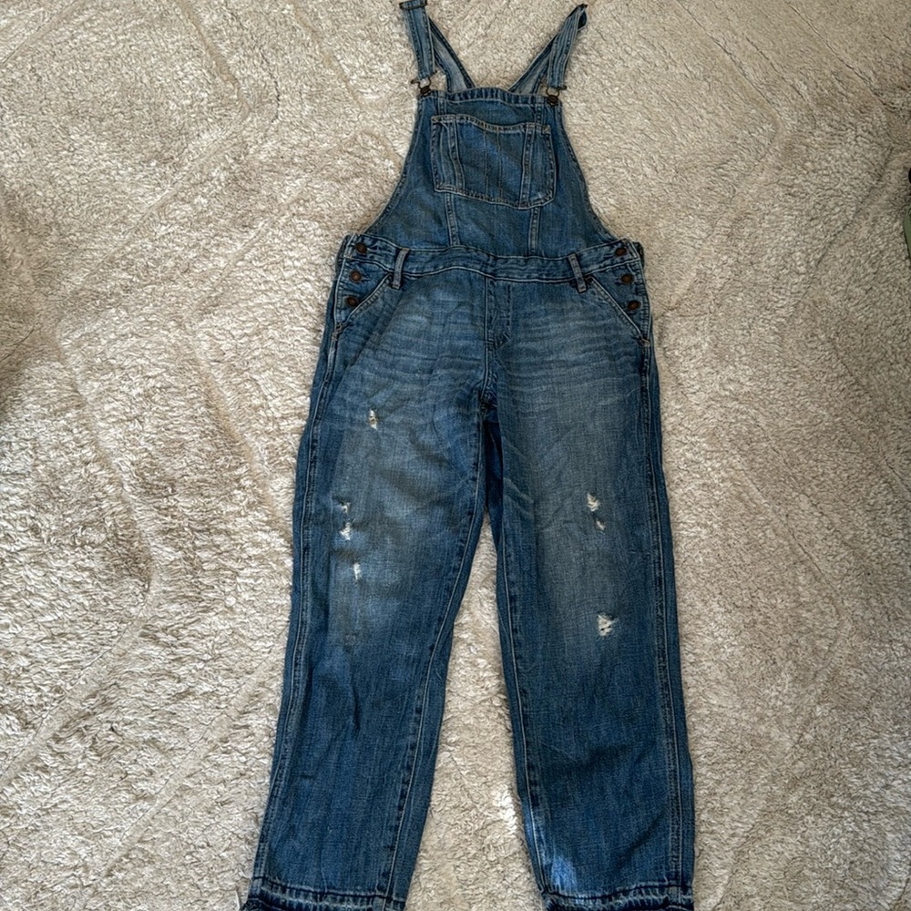 Abercrombie & Fitch Blue Denim Jumpsuit